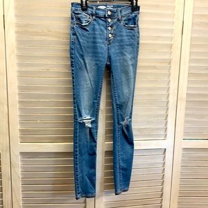 Old navy rockstar super skinny jeggings, high rise